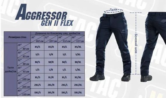 Штани M-Tac Aggressor GEN.II Flex ріп-стоп темно-синій | Зображення 7