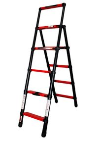 Телескопічна стрем'янка GTM KME5056B алюмінієва, 5 сходинок 1700 мм (39423)