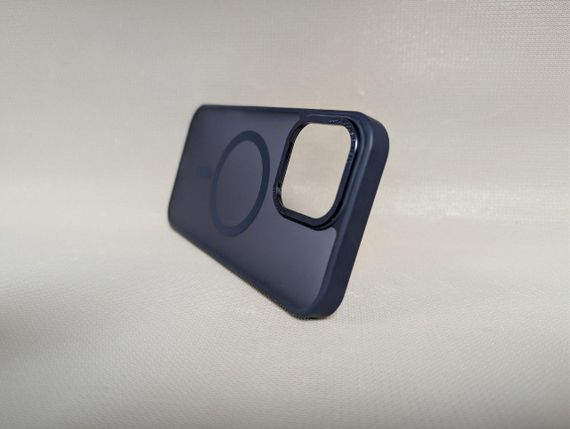 Чохол для iPhone 16 Pro Max / Айфон 16 Про Макс, GUARD MATTE, протиударний, Soft Touch, з MagSafe, синій | Зображення 3