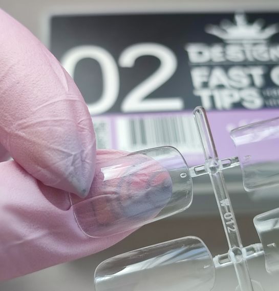 Гелевые типсы для наращивания №02 24шт (средний квадрат) | Зображення 1