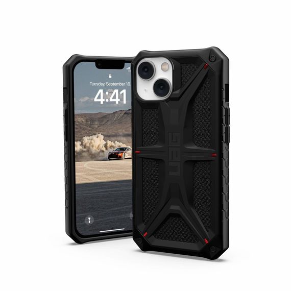 Чохол UAG для Apple iPhone 14 Monarch, Kevlar Black (114032113940) | Зображення 1