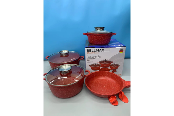 Набор посуды 9 предметов Bellmax Cookware Set BM-120 | Зображення 4
