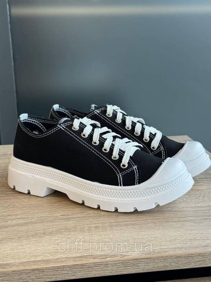 Кеды unisex OSTIN чёрные | Зображення 6
