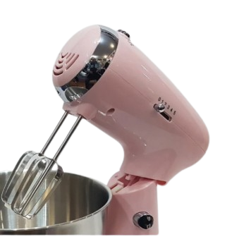Миксер с чашей стационарный 5 скоростей 2 пары насадок 3,2 л DSP 350 Вт KM-3034-Pink | Зображення 2