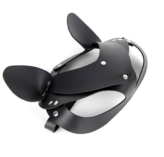 Сексуальная элегантная черная маска Кошечки Star Night, кожаная (без коробки) sexstyle | Зображення 2