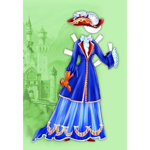 Дитячі книжки з наліпками Одягни Ляльку «Принцеса Б» 404157 | Зображення 1