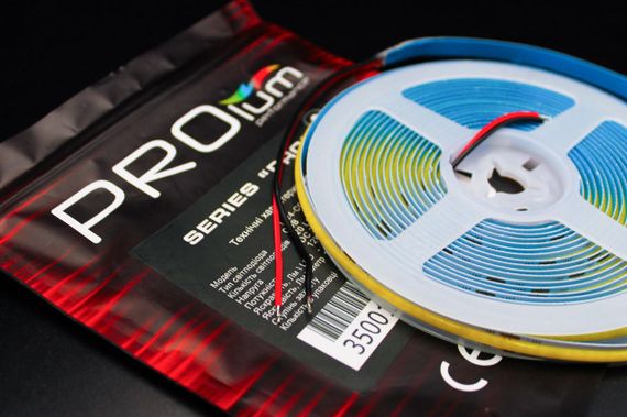 Світлодіодна LED стрічка PROLUM 24V СОВ 320 LED IP20 Series S Білий 5500-6000К | Зображення 4