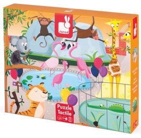 Пазл тактильный Janod День в зоопарке 20 эл. J02774 (J02774)
