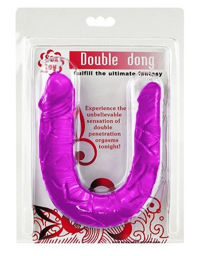 Двосторонній фалоімітатор - Double Dong Purple, 29,8 см Sex Aura | Зображення 3