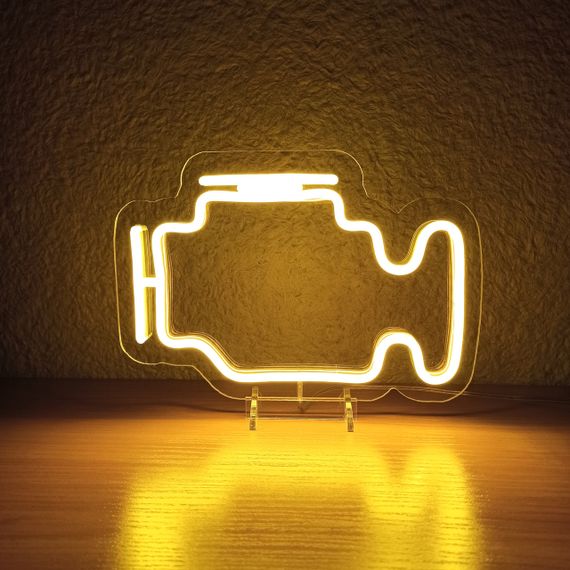 Неоновый светильник Check Engine big 500х325 acr-n000099 | Зображення 3