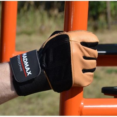 Перчатки для фитнеса MadMax MFG-269 Professional Brown XL (MFG-269-Brown_XL) | Зображення 6