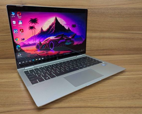 Ноутбук-трансформер HP EliteBook x360 1040 G5 / 14" (1920x1080) IPS Touch / Intel Core i5-8250U (4 (8) ядра по 1.6 - 3.4 GHz) / 8 GB DDR4 / 256 GB SSD / Intel UHD Graphics 620 / WebCam / TouchID / Windows 10 б/у + Подарок Беспроводная мышь / USB | Зображення 3