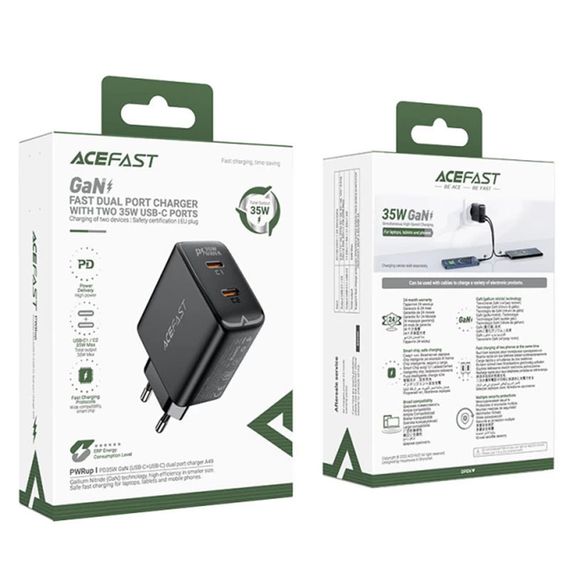 МЗП Acefast A49 PD35W GaN (USB-C+USB-C) dual port | Зображення 5