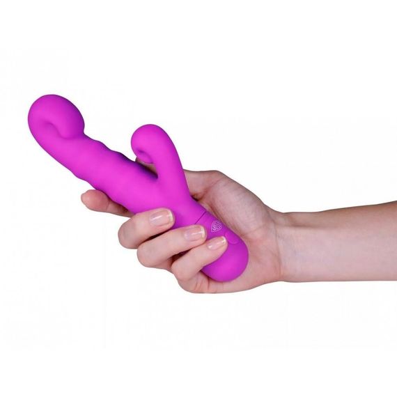 Кролик вібратор Peachy Pretty Violet Miss V, рожевий Sex Aura | Зображення 1