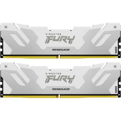 Модуль памяти для компьютера DDR5 32GB (2x16GB) 7600 MHz Renegade White XMP Kingston Fury (ex.HyperX) (KF576C38RWK2-32)