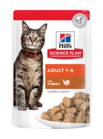Вологий корм з індичкою для котів Hill's SP Adult Turkey, 85 гр