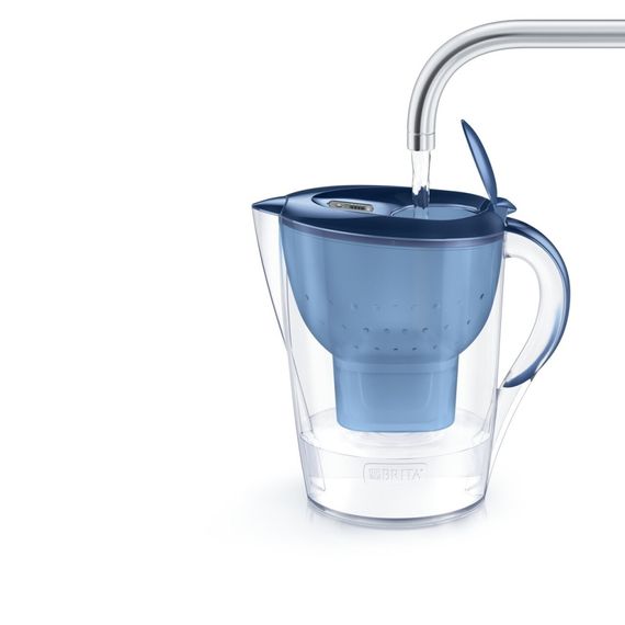 Фільтр-глечик Brita Marella Memo MXPro 2.4л (1.4л води) з фільтр-картриджем, синій (1052799) | Зображення 2