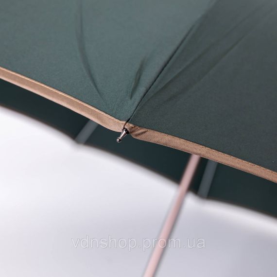 Класична парасолька-тростина з чохлом напівавтомат з поліестеру міцна надійна 12 спиць діаметр 120 см Зелений HP-23-16GR | Зображення 6