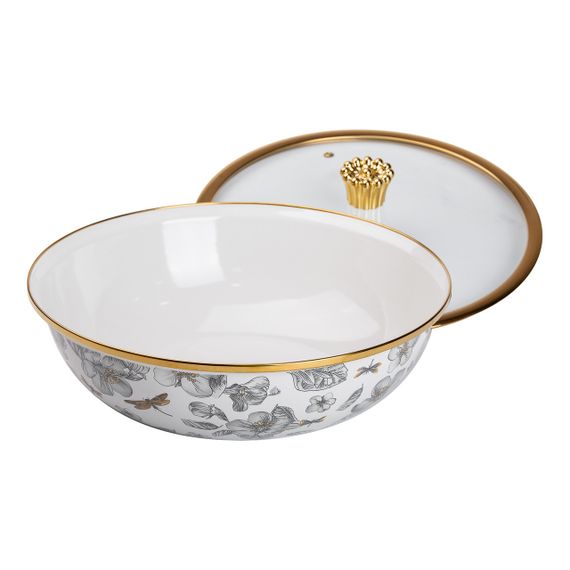 Каструля з кришкою Емаль 4,5 л Велика HP-2-108 | Зображення 1