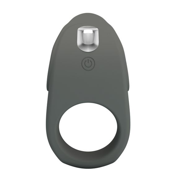 Эрекционное виброкольцо PRETTY LOVE Master Ring силиконовое, серое, 8.7 х 5 см Sex Aura | Зображення 1