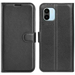 Чохол книжка з кишенями для карт на Xiaomi Redmi A1 колір Чорний