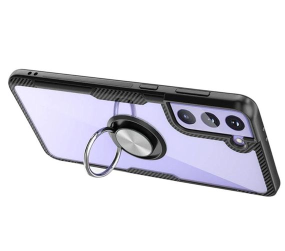 Чехол Primolux Ring Magnetic Stand для Samsung Galaxy S22 (SM-S901) - Black | Зображення 1