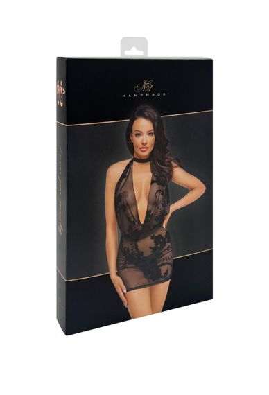 Сукня Noir Handmade F313 Mythos, XXL, black, прозора, міні, відкрита спина, декор зі стразів sexstyle | Зображення 6