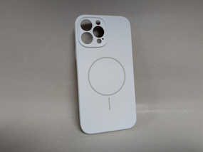 Чохол для iPhone 13 Pro Max / Айфон 13 Про Макс, Soft Touch, протиударний, MagSafe, білий