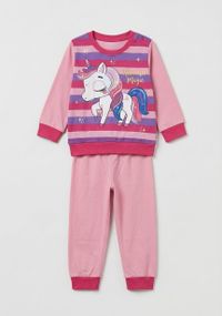 Дитяча піжама для дівчинки Unicorn 92 см Рожева (25100416)