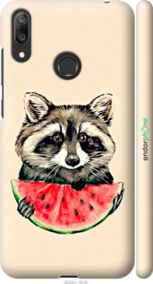 Чохол на Huawei Y7 2019 Єнотик з кавуном "4605m-1638-2448"