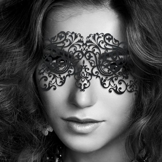 Маска на обличчя Bijoux Indiscrets - Dalila Mask, вінілова, клейове кріплення, без зав'язок | Зображення 1