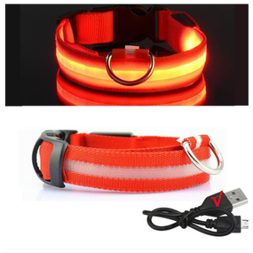 Нашийник SV LED, що світиться, для невеликих собак і кішок Червоний, M