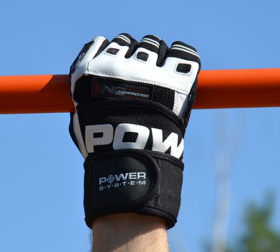 Рукавички для фітнесу Power System PS-2700 No Compromise Black/White XL | Зображення 8