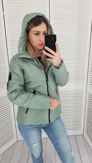 Жіноча демісезонна куртка, арт. 1008, шавлія