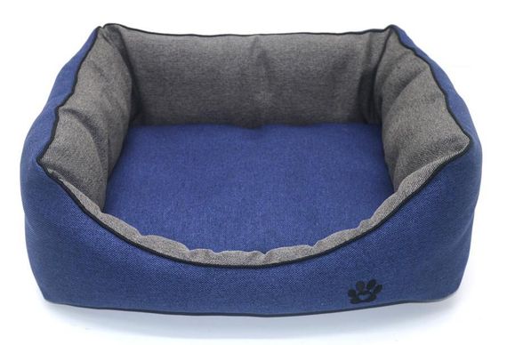 Лежак для собак и котов Zoo-hunt Loft синий №1 300х400х180 мм