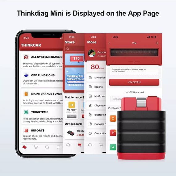 Мультимарковий автосканер THINKDIAG MINI | Зображення 5