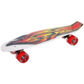 Пенни борд "Белый огонь" с подсветкой