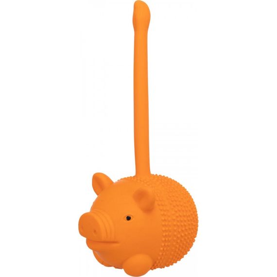 Іграшка Trixie для собак М_яч-тваринка круглий з хвостом та пискавкою латекс 6 см | Зображення 3