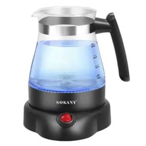 Турка електрична скляна кавоварка 800мл 600Вт Sokany SK-09045