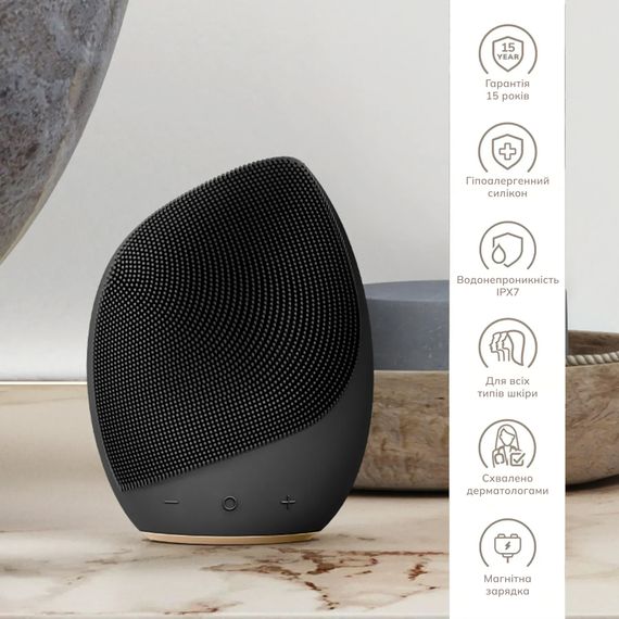 Електронна ультразвукова щітка для обличчя GESKE Sonic Facial Brush 5в1 gray | Зображення 2