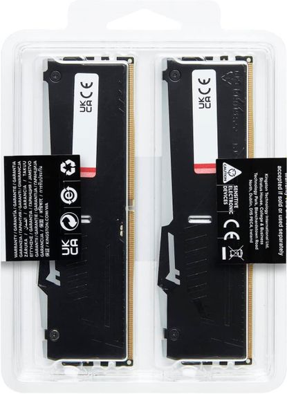Пам&#039;ять ПК Kingston DDR5 64GB KIT (32GBx2) 5600 FURY Beast RGB XMP KF556C40BBAK2-64 | Зображення 6