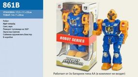 Уцінка. Робот на батар. 861B (48шт / 2) світло, звук, в кор. 17,5 * 11 * 33 см - Незначні дефекти, пошкоджена упаковка