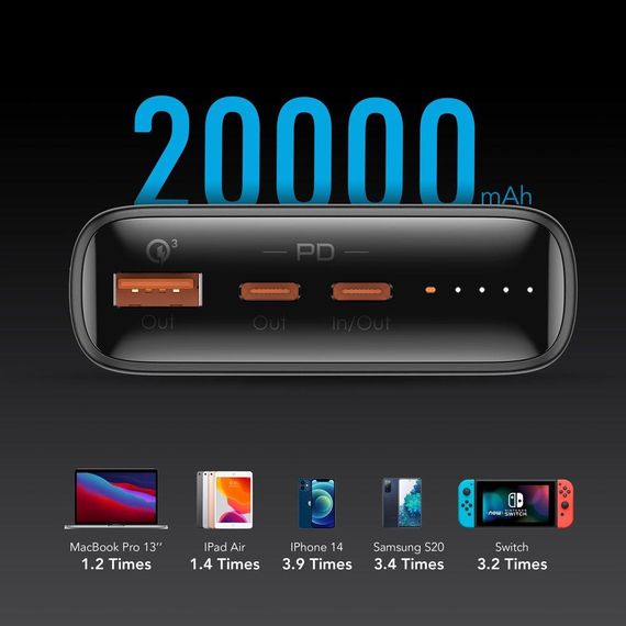 Зовнішній акумулятор Power Bank VEGER 20000MAH W2032C | Зображення 2