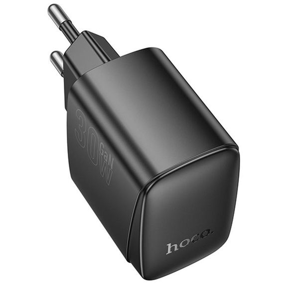 МЗП Hoco CS61A Bright PD30W+QC3.0 (1USB-A/1C) Black | Зображення 1