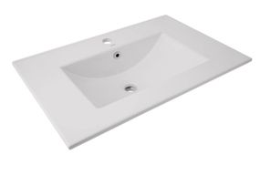 Раковина врізна меблева Qtap Albatross 720x460x180 White з донним клапаном QT01113070CW148474