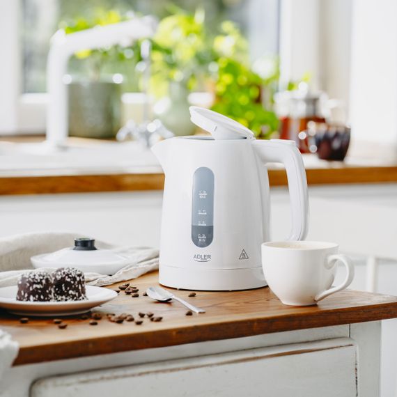 Електрочайник Adler AD 1380 білий 1 л, 2200 Вт | Зображення 8