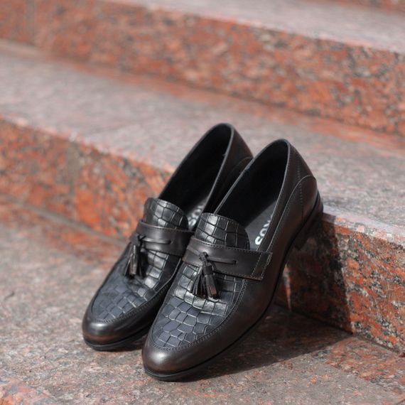 Коричневые лоферы VadRus 42 размер | Зображення 1