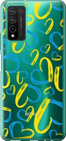 Чехол на Huawei Honor 10X Lite Сердца UA "5292u-2198-17620"