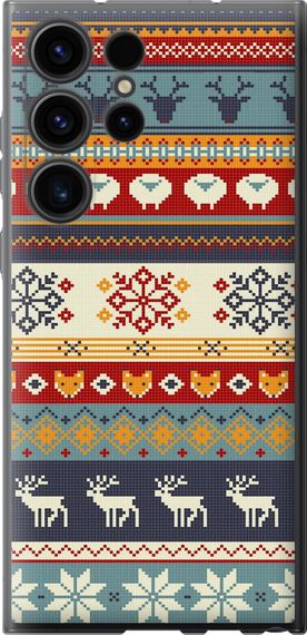 Чехол на Samsung Galaxy S23 Ultra Рождественский орнамент "3303u-2906-17620"