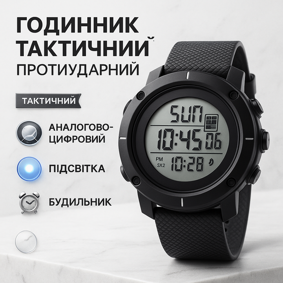 Спортивний чоловічий годинник для хлопця SKMEI, Годинник армійський оригінал для походу NS-39